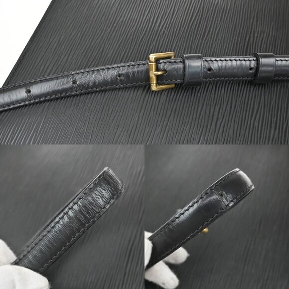 LOUIS VUITTON Monceau 2Way Shoulder Hand Bag Epi Leather Black - Picture 13 of 16